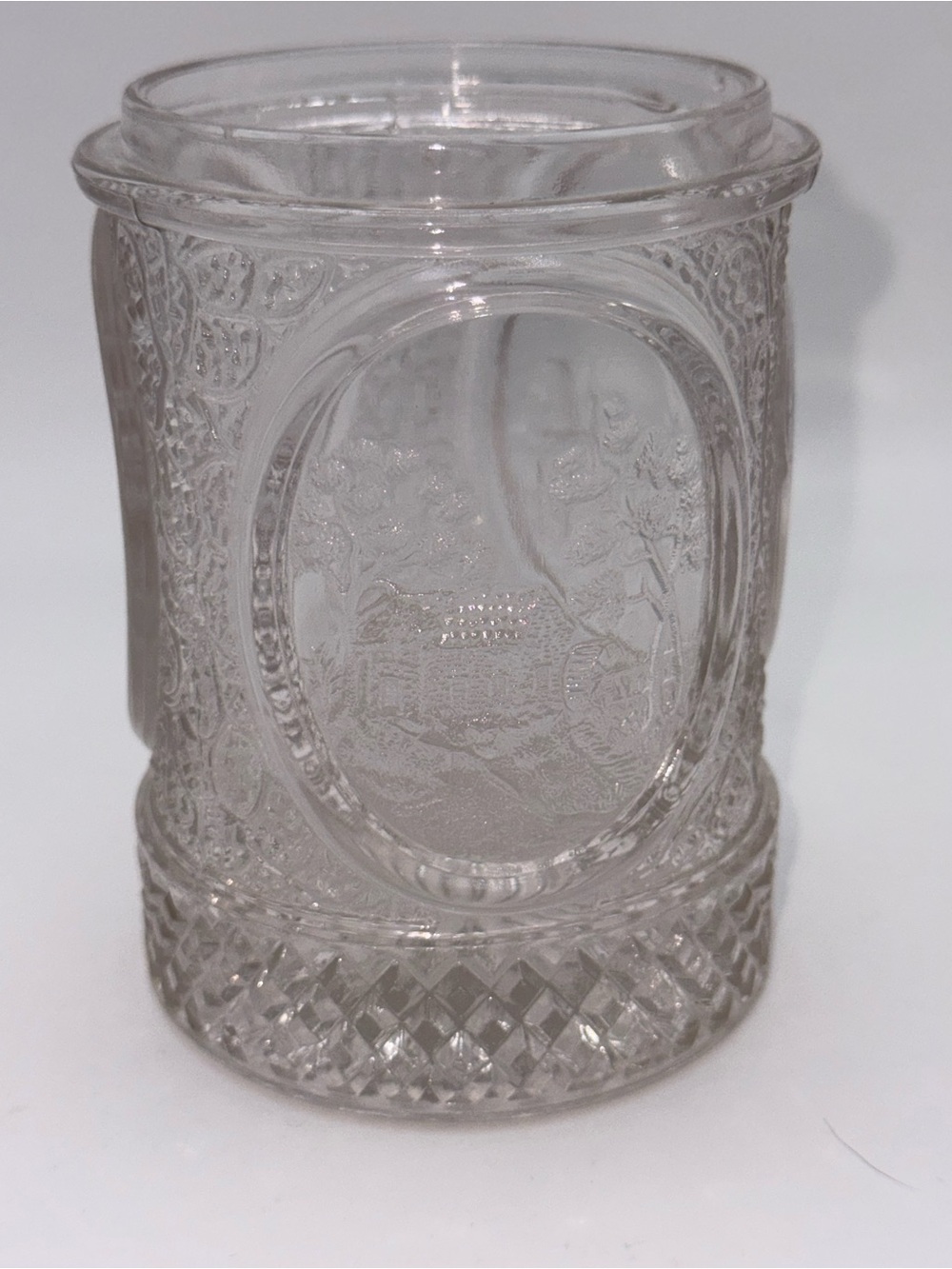 Little River Pinpoint Clear Glass Decorative Jar with Scenic Panel